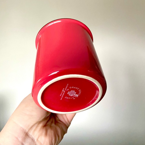 Red Enamel Mugs from The Drake General Store Cottagecore Campfire Cups Set of 4 - Picture 5 of 12